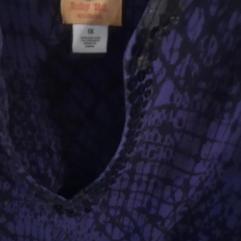 Ruby Rd. Purple Patterned Top - Picture 3 of 8
